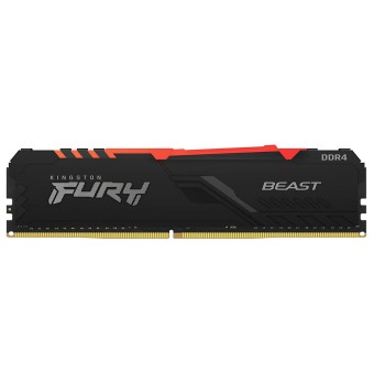 Kingston Fury Beast RGB 8GB DDR4 3600MHZ CL17 PC RAM-(KF436C17BBA/8)